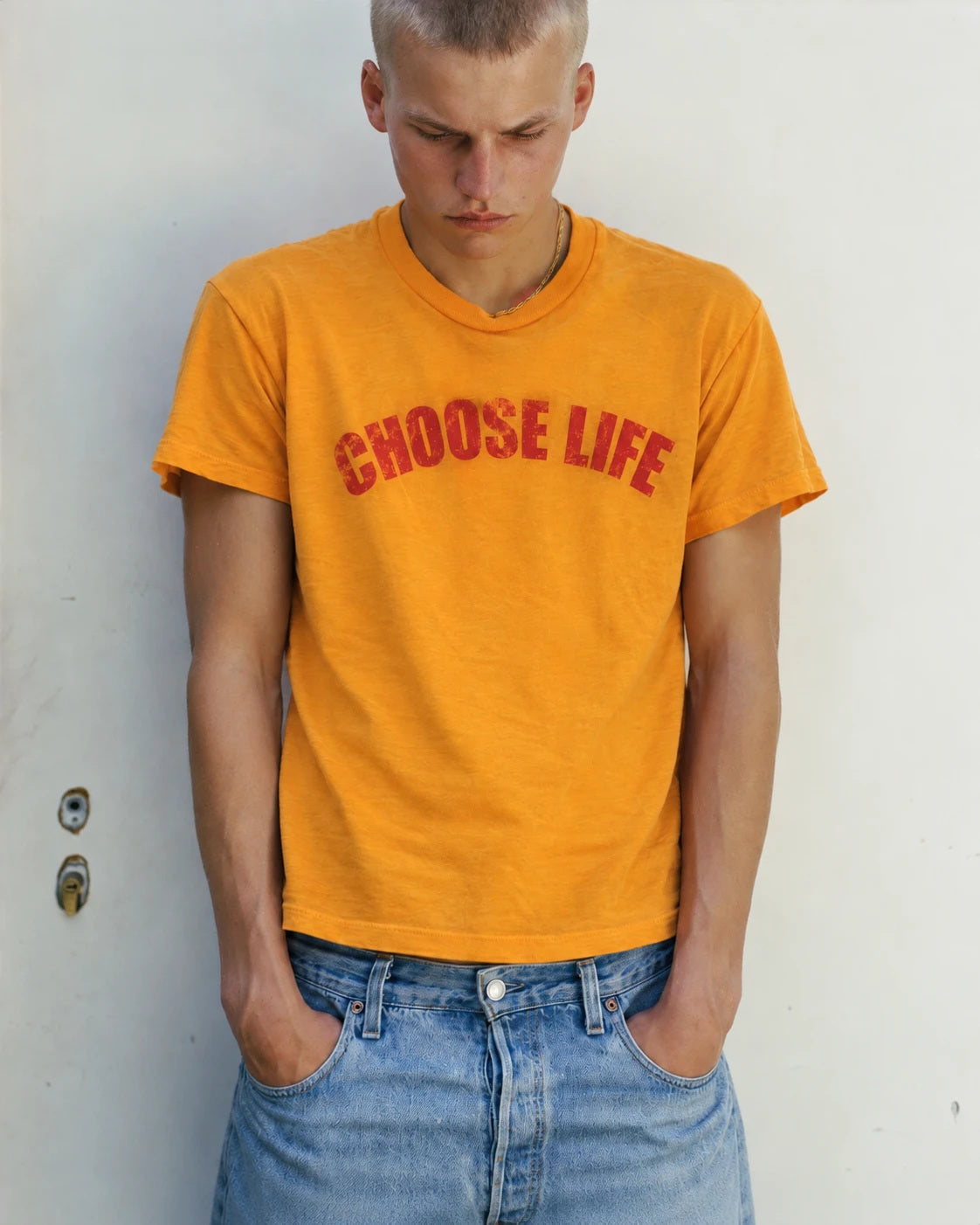 Choose Life Tee, Gold